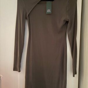 Wild Fable Long Sleeve Dress in Brown